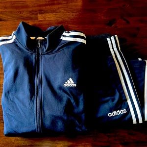 Adidas Mens 3 Striped Jacket and Pants